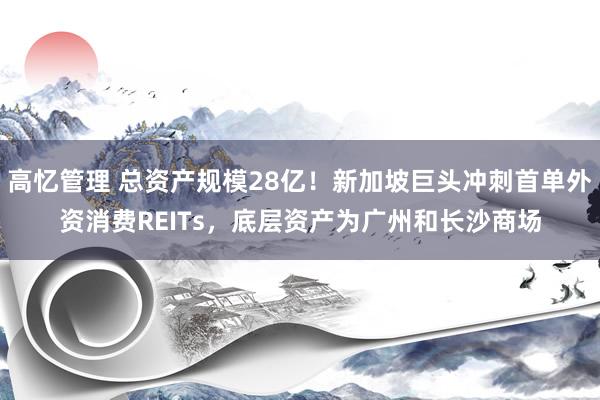 高忆管理 总资产规模28亿！新加坡巨头冲刺首单外资消费REITs，底层资产为广州和长沙商场