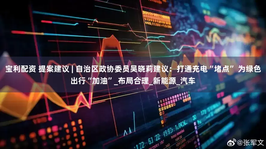 宝利配资 提案建议 | 自治区政协委员吴晓莉建议：打通充电“堵点” 为绿色出行“加油”_布局合理_新能源_汽车