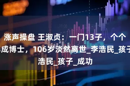 涨声操盘 王淑贞：一门13子，个个都培养成博士，106岁淡然离世_李浩民_孩子_成功